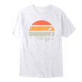 thumbnail image 4 of Rggeeun Men'S T-Shirt Cartoon Elegant Sunset Print Short Sleeve Crew Neck Knit Breathable Relaxed Fit For Workout Versatile Tops,White,S, 4 of 4