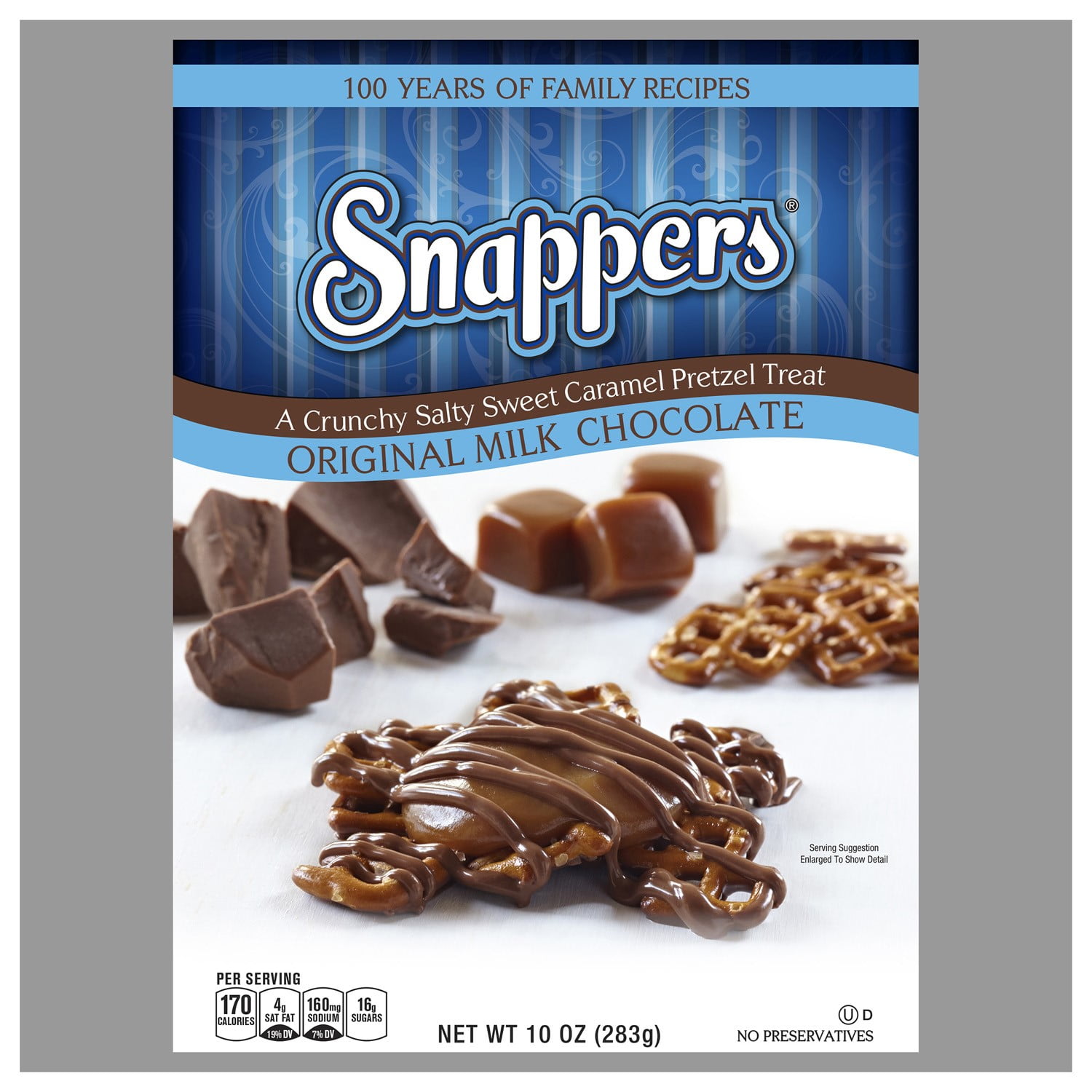 EDWARD MARC SNAPPERS MILK CHOCOLATE ORIGINAL 10 Oz