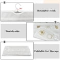 thumbnail image 3 of HOMEIORA 1 Pack Hanging Jewelry Organizer, 80 Pockets Earring Holder Organizer, Bracelet Organizer with Pockets for Woman, for Hanging Earrings, Necklaces, Bracelets, Rings, Storage, Closet, White, 3 of 8