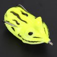 thumbnail image 4 of Señuelos de pesca artificiales realistas, forma de rana de silicona, cebos blandos, accesorio para aparejos (amarillo), 4 of 8