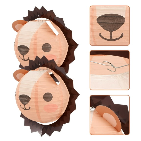 Raindrops  2 Pcs Reveal Chinese Lantern Decoration Animal Shaped Lanterns Baby