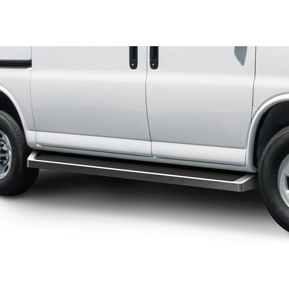 2003-2019 Chevy Express/ GMC Savana 1500/2500/3500 Van (Full Size) For 3 Door Models Only Polish Finish 6 Inch iRunning Board Door to Door Side Bar Side Step Running Board