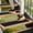 Black, variant on 10 Pack Anti Slip Traction Treads with Glow in Dark Stripe , 6" X 32", Best Grip Tape Grit Non Slip, Outdoor Non Skid Tape, High Traction Friction Abrasive Adhesive for Stairs Step