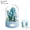 Encounter the Blue Rose (Transparent Cover + Rotating Music Base), variant on HZLKADAQ Building Block Flower Bouquet Music Box, DIY Eternal Floral Bricks Kit with Dust-Proof Display Dome, STEM Assembly Toy, Romantic Home Decor & Perfect Gift for Valentine’s Day/Birthday