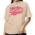 thumbnail image 2 of Smartprints Hot Mess Still Blessed Cherry Hearts Women's T-shirt Natural, Cotton, S, 2 of 4