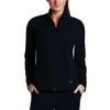 Barco One Womens 5405 2-Pocket High Crew Neck per Jacket-Black-XL