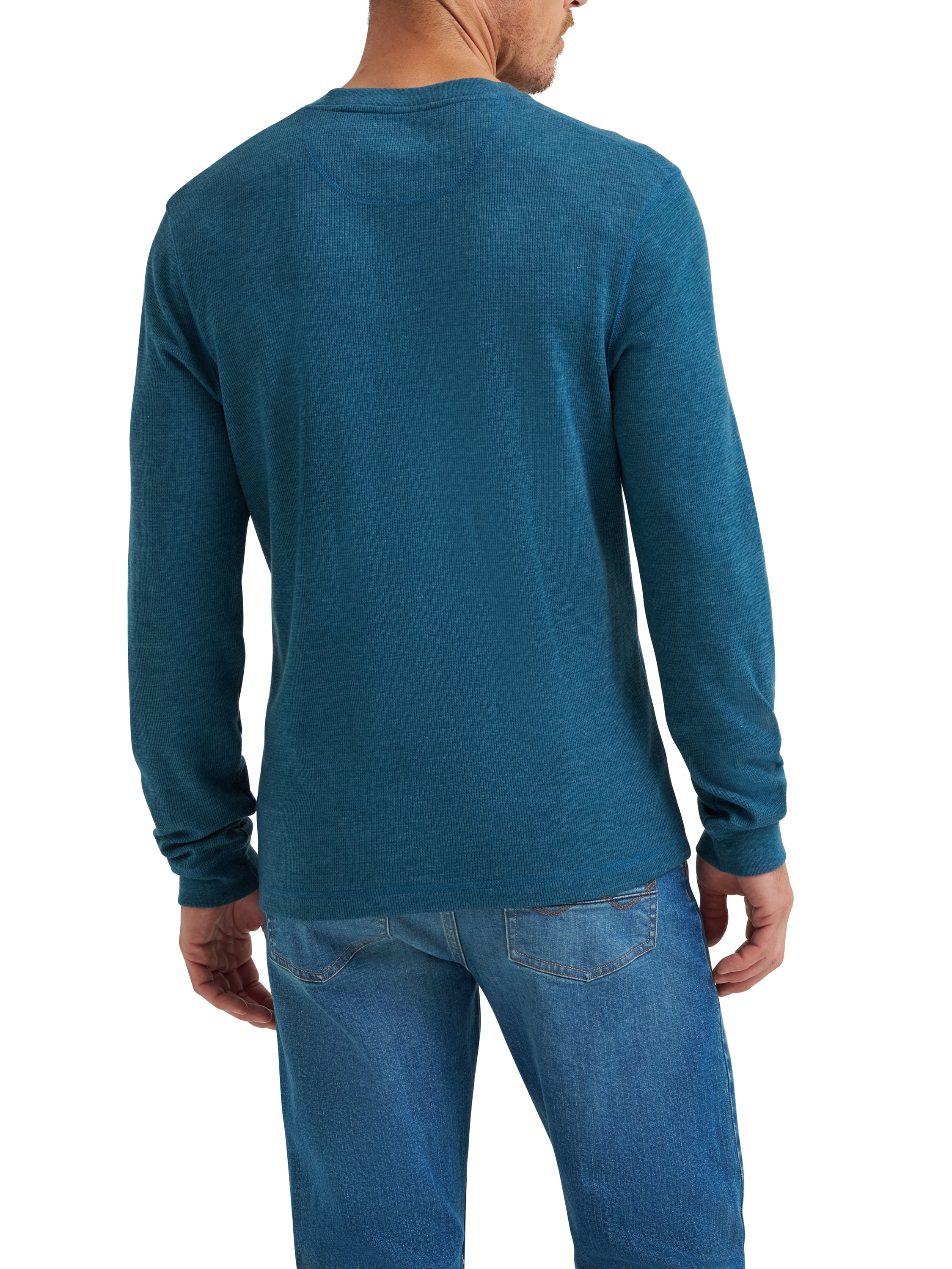Wrangler® Men's Long Sleeve Henley Shirt, Sizes S-3XL