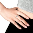 thumbnail image 5 of Colorful Marquise Shaped Blue Turquoise Inlay Sterling Silver Ring-7, 5 of 5