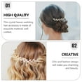 thumbnail image 4 of STRANDCHIC Bridal Side Hair Piece Rhinestone Decoration Hair Accessory 1Set for Brides Events, 4 of 5