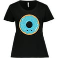 thumbnail image 3 of Inktastic Blue Donut Women's Plus Size T-Shirt, 3 of 5