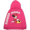 thumbnail image 3 of Disney Minnie Mouse Kids and Toddlers Zip Up Sweater for Girls (Sizes 4-16), 3 of 4