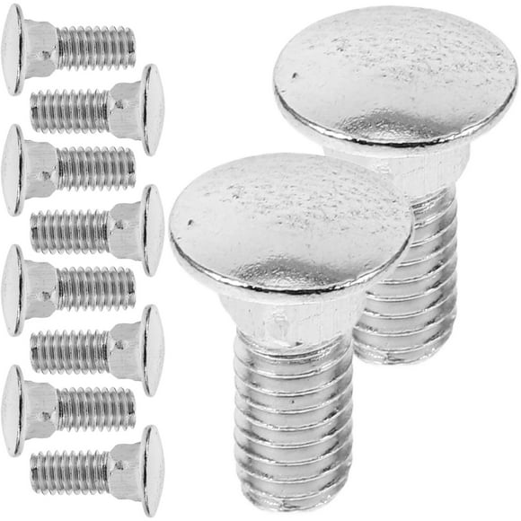 HONMEET 100Pcs Carbon Steel Carriage Bolts M4x10 Round Neck for Industrial and Home Applications