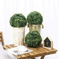 thumbnail image 4 of 4PCS Artificial Boxwood Topiary Ball Plants, 5Inches Hanging Plants Wedding Party Decor Hotel Front Porch Topiary Indoor Outdoor, 4 of 7