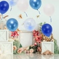 thumbnail image 5 of Unique Bargains Latex Party 10 Inch Helium Balloons with Ribbon Metallic Blue White, 5 of 6