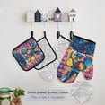 thumbnail image 5 of Cool Rabbit and Sunglasses 5 Pcs Kitchen Set Heat Resistant Oven Mitts and Non-Slip Pot Holders with Adjustable Cooking Apron, 5 of 6