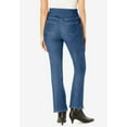 thumbnail image 2 of Woman Within Plus Size Tall  Pull-On Bootcut Gap-Free Stretch Denim Jeans, 2 of 6