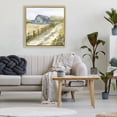 thumbnail image 3 of Stupell Industries Rustic Lodge Blue Barn Lane Gold Floating Frame Canvas Art, 25 x 25, by Patti Bishop, 3 of 8
