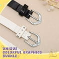 thumbnail image 4 of JASGOOD 2Pcs Girls Belts with Cute Buckle Kids Girl PU Leather Adjustable Belt for Jeans Dresses, 4 of 8