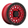 thumbnail image 2 of Black Rhino Powersports Cast Aluminum Wheel BUPKB 15x7 4x110 C-RED-BLK-RG 51mm, 1570PKB514110R82, 2 of 2
