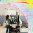 thumbnail image 6 of Signature Fitness 3-in-1 Kids Art Easel，Double-Sided Wooden Easel，with Chalkboard, Whiteboard, Paper Roll, 2-Tier Rack & 2 Storage Boxes, 6 of 6