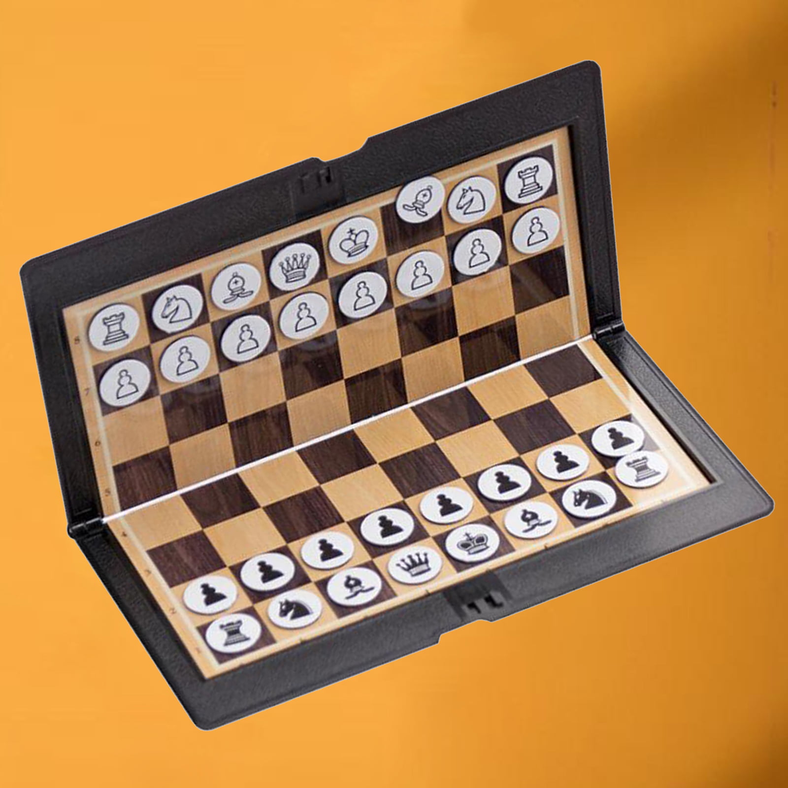 Foldable Chessboard Mini Chess Set Portable Chess Board Game Family Game 