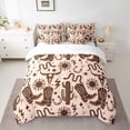thumbnail image 2 of jejeloiu Cowgirl Cowboy Boots 7-Piece Bedding Comforter Set,Rustic Null Skull King Bedding Sets,Desert Plant Cactus Bed Sheets For Girls Boys,Breathable Home Decor Reversible, 2 of 8