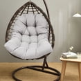 thumbnail image 3 of SHANNA Swing Chair Cushion Hanging Basket Seat Cushion Pillow, Egg Chair Back Cushions Pads for Indoor and Outdoor Garden, Light Grey, 3 of 9