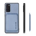 thumbnail image 7 of Cutyskin Carbon Fiber Texture PU Leather Case for Samsung Galaxy S20 FE, with Detachable Card Holder, Compatible Magsafe Charging, Ultra Thin Design Shockproof Phone Case for Galaxy S20 FE, Blue, 7 of 7