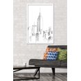 thumbnail image 2 of Line Art - New York Skyline Wall Poster, 22.375" x 34", Framed, 2 of 3