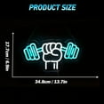 thumbnail image 4 of UPONRAY Weightlifting Neon Signs, 13.7"*6.9" Dimmable & USB-Powered LED Neon Light, Stylish Wall Decor for Gym, Fitness Center, Home, Bar, Man Cave, 4 of 6