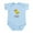 Sky Blue, variant on CafePress - Chick Infant Bodysuit - Baby Light Bodysuit, Size Newborn - 24 Months