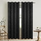 thumbnail image 4 of Cortinas opacas (1 unidad) paneles de cortina con aislamiento térmico tela que bloquea la luz y protege del sol con ojales en la parte superior para sala de estar o dormitorio, 4 of 9