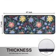 thumbnail image 5 of Kitchen Rugs Sets Of 2,Pioneer Flower Floral Print Pattern Anti Fatigue Kitchen Mat Rugs Non Slip Washable,Decorative Kitchen Floor Mats for Kitchen,Sink,Laundry,17"x47"+17"x47", 5 of 5