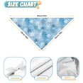 thumbnail image 6 of Dog Bandana 1 Pack,Light Blue Christmas Snowflake Pattern Bandanas for Dogs,Cat Bandana,Small/ Large Dog Bandana 2 Size,Dog Bandanas Girl Boy, 6 of 6
