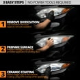 thumbnail image 5 of Cerakote Ceramic Headlight Restoration Kit, Quick & Easy 3-Step Headlight Restorer, 8-Wipe Kit, 5 of 9