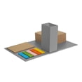 thumbnail image 1 of Porta notas plegable publicitario que se vuelve portalápices gris 12.5 x 8.7 x 3.8, 1 of 3
