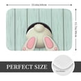 thumbnail image 2 of Pofeuu White Bunny Bottom And Easter Eggs Print Flannel Doormats Rug16"x24"Rug Washable Doormats Indoor Outdoor Rugs for Layered Front Door Mats, Porch, Kitchen, Entryway, 2 of 7