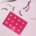 thumbnail image 1 of Soporte para paletas con pegamento de vidrio, herramienta cosmética para niñas, fácil de limpiar, bandeja reutilizable, extensión de herramientas de m rojo, 1 of 7