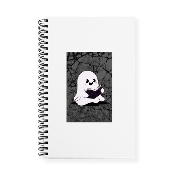 CafePress - Halloween Ghost Librarian - Spiral Bound Journal Notebook, Personal Diary Graph