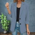 thumbnail image 1 of Clearance Sale! Womens Casual Jacket Pockets Long Sleeve Front Button Work Lapel Button Jacket, 1 of 9