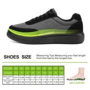 OrthoComfoot Mens Plantar Fasciitis Shoes, Achilles Tendonitis Shoes for Men, Arch Support Fashion Sneaker with Lace Up Design, Ergonomic Shoes for Heel and Foot Pain Relief