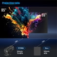 thumbnail image 4 of Salange HY320 Mini Projecteur LCD Portable Prend en Charge 4K Natif 720P Android 11 Wifi 6 Bluetooth 5.0, Correction de Trapèze Automatique, Courte Portée, Projection Multimédia pour Cinéma Maison Extérieur, 4 of 9