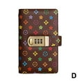 thumbnail image 1 of PU Leather Cash Deposit Book with Password Lock - Secure Storage, Retro Fashion Style, 1 of 1