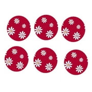 12 - 2 inch Daisy Leopard Edible Cupcake Decoration Images