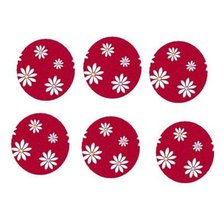 12 - 2 inch Daisy Leopard Edible Cupcake Decoration Images
