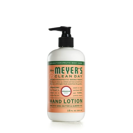 Mrs. Meyer's Clean Day Hand Lotion, Geranium Scent, 12 Ounce Bottle