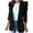Black, variant on jsaierl Women's 2025 Fall Casual Blazers Puff Sleeve Lapel Open Front Work Suit Office Blazer Jackets with Pockets