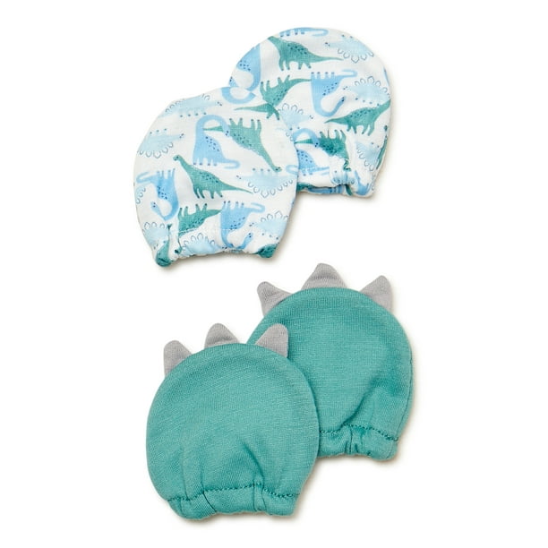 Carter's Child of Mine Infant Boys Dino Mitten, 2Pack, Newborn