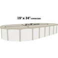 thumbnail image 2 of HPI Ultimate 15' x 24' Oval Winter Cover with 4' Overlap for Above Ground Pools, 2 of 5