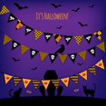 thumbnail image 1 of BSDHOME Polyester 5x7ft Halloween Hallowmas Pumpkin Bat Cat Flags Photography Studio Backdrop Background, 1 of 2